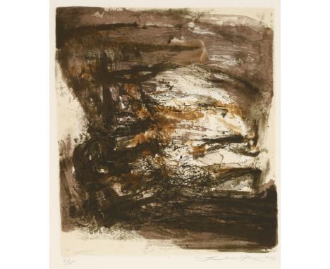 *Zao Wou-Ki (Chinese/French, 1921-2013)UNTITLED (AGERUP 169)Lithograph printed in colours, 1967, signed, dated and numbered 6