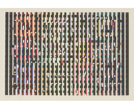 Yaacov Agam (Israeli, b.1928)MIDNIGHT LIGHTScreenprint in colours, 1980, signed and numbered 42/170 in pencil, both on wove p