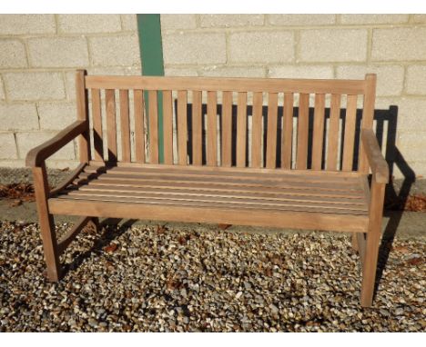 Cotswold teak straight back bench, 60 x 150 cm