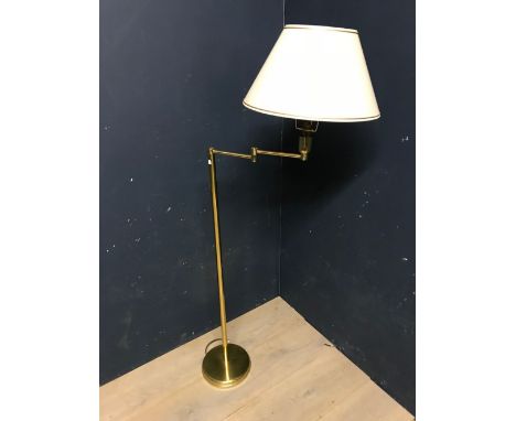 Modern brass standard lamp
