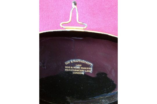 Wig Tin By Ede And Ravenscroft With Painted Name To Top Marine J Sugden