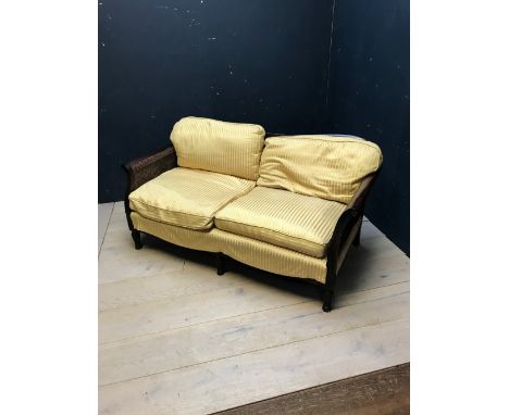 French mahogany Bergere 2 seater sofa 70 x 150 cm