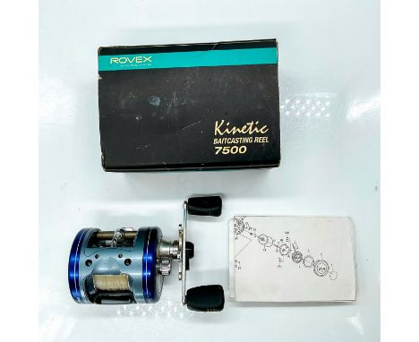 Sturdily built and attractive imported baitcaster. Heavy fresh and light saltwater use. This item has its original papers and