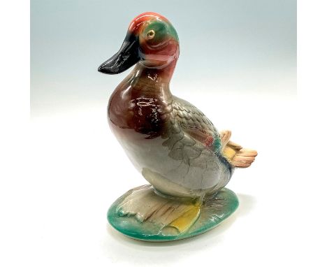 Highly detailed glossy ceramic duck with artist stamp and title on bottom. Artist: Anthony D. PrioloDimensions: 7"L x 4.25"W 