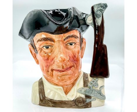 Black hat, cream shirt, light brown apron.Series: Characters From Williamsburg. Signed by Michael Doulton. Royal Doulton back