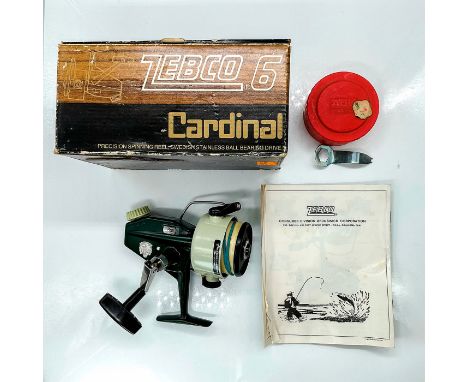 Precision spinning reel, Swedish stainless steel bearing drive, with rear drag control. Positive adjustment, multi-disc drag,