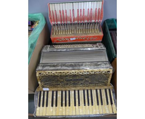 A Hohner Organda 1 accordion and a Santianelli Italia accordion