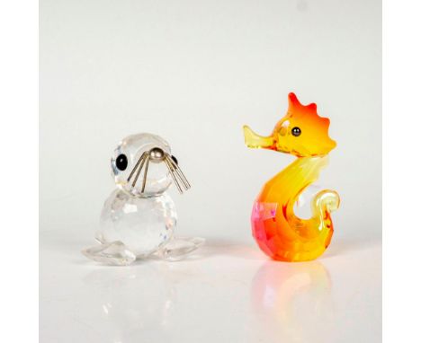 Includes Gina The Seahorse and Mini Seal V3. Lead crystals one made with Fire Opal Moonlight crystal and other is made with j