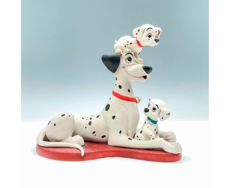 This fun-loving figure of the Disney Classic, One Hundred and One Dalmatians, shows Proud Pongo with Pepper &amp; Penny and f