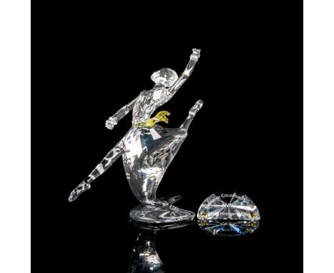 Part of the Magic of Dance Trilogy. A clear crystal dancer with a pale yellow sash. Designed to represent Anna Pavlova. Inclu
