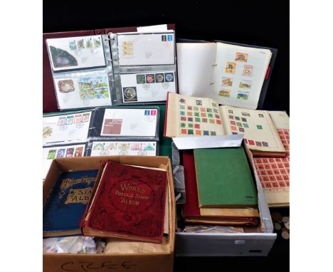 A QUANTITY OF STAMPS first day covers etc