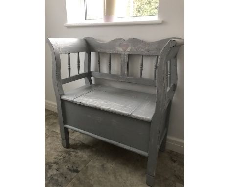 A Painted Hall Bench