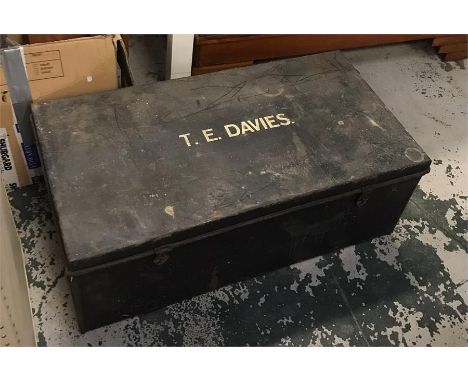 A Vintage Metal Trunk