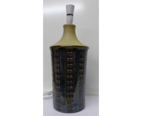 A 960's Søholm Danish ceramic table lamp designed by Maria Philippi, 40 cm