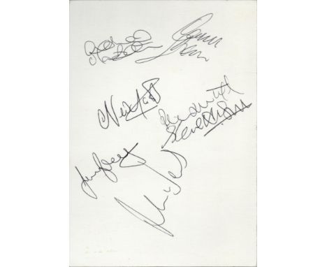 Dads army pocket manual signed by 7. Good condition. All autographs come with a Certificate of Authenticity. We combine posta