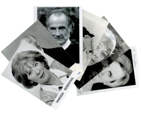 TV/Film collection 6, signed 6x4 inch photos includes Rosalind Knight, Natasha Pyne, Thelma Ruby, John Burgess, Kern Falconer