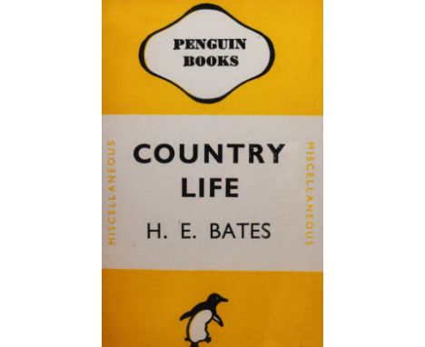 20th Century, coloured print, An illustration of the cover of 'Country Life' a Penguin book by H.E. Bates (1905-1974), framed