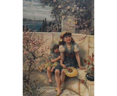 After William Stephen Coleman (1829-1904, British), coloured print, 'Butterflies', framed, mounted, and under glass, measurin