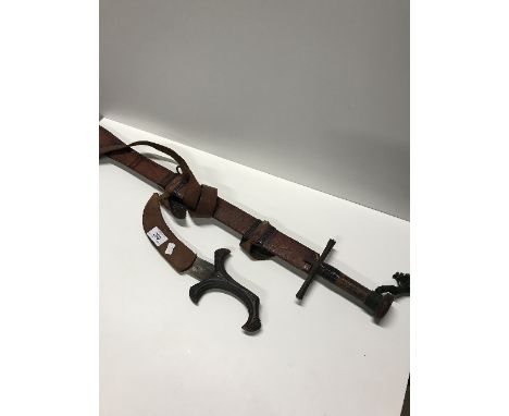MIDDLE EASTERN SWORD AND DAGGER
