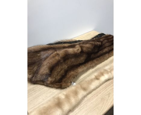 REAL FUR STOLE & FENWICK'S REAL FUR CRAVAT/SCARF