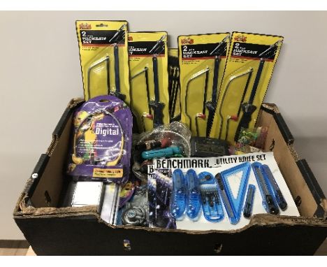 BOX OF ASSORTED TOOLS