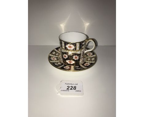 ROYAL CROWN DERBY CUP AND SAUCER