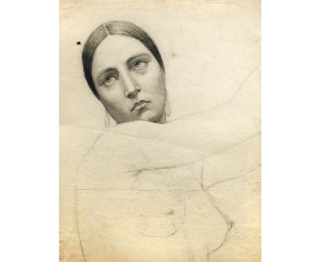 Elie-Honoré Montagny (French, 1782-1864) Study of a dancer pencil 46 x 35cm (18 x 14in) Provenance: Private collection, UK   