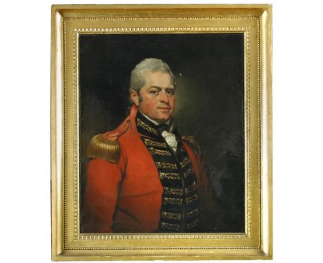 Attributed to Mather Brown (American, 1761-1831) Portrait of Major General John Robinson (1757-1819), of Denston Hall, Suffol