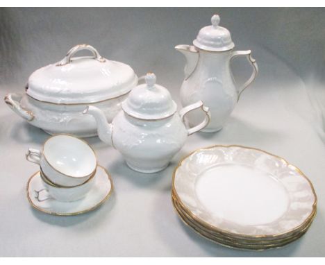 An extensive Rosenthal 'Sanssouci' 50 year anniversary dinner service, comprising seventeen dinner plates, eight side plates,