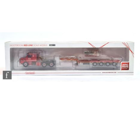 A WSI 02-1590 1:50 scale Nooteboom Red-line OSDS 4 axle diecast model, boxed. 