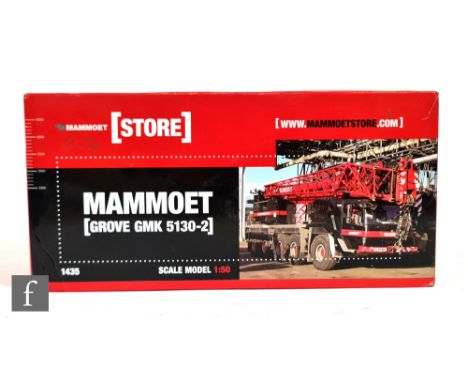 A WSI 02-1664 1:50 scale Mammoet Grove GMK 5130-2 diecast model, boxed. 