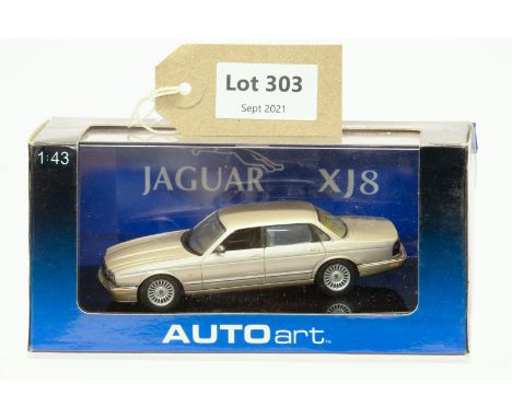 Manufacturer  - Autoart | Description - Jaguar XJ8 Gold | Stock Code - 53573 | Notes - None| Scale - 1:43 | Certificate - No