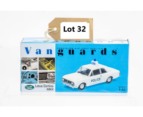 Manufacturer  - Vanguards | Description - Ford Lotus Cortina MKII - Hampshire Constabulary | Stock Code - VA04101 | Notes - N