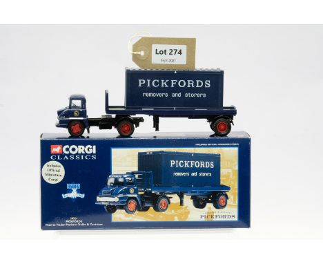 Manufacturer  - Corgi | Description - Thames Trader Platform Trailer &amp; Container - Pickfords | Stock Code - 30501 | Notes