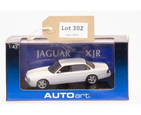 Manufacturer  - Autoart | Description - Jaguar XJR White | Stock Code - 53602 | Notes - None| Scale - 1:43 | Certificate - No