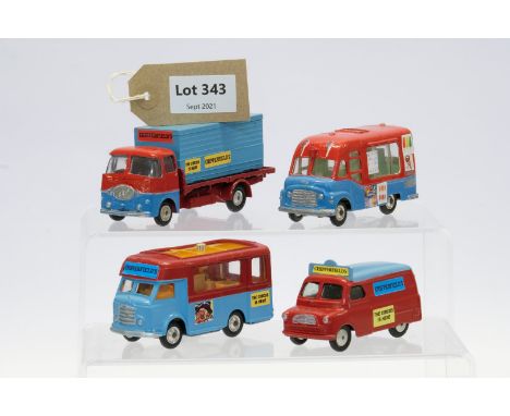 Manufacturer  - Corgi | Description - 4 x Assorted Chipperfields Circus Models | Stock Code - ? | Notes - None| Scale - 1:50 