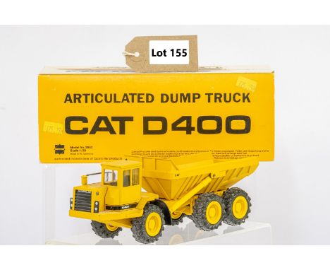 Manufacturer  - Conrad | Description - CAT D400 Articulated Dump Truck | Stock Code - 2862 | Notes - None| Scale - 1:50 | Cer