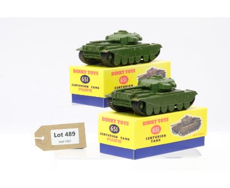 Manufacturer  - Dinky | Description - 2 x Centurion Tank | Stock Code - 651 | Notes - Boxed| Scale -  | Certificate - No