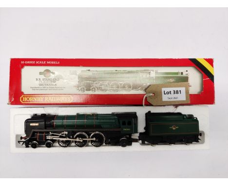 Manufacturer  - Hornby | Description - Class 4-6-2 'Britannia' 70000 in BR Brunswick Green | Stock Code - R063 | Notes - None