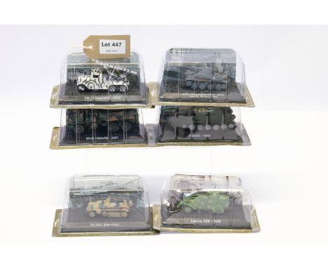 Manufacturer  - Amer Hobby | Description - 6 Boxes Assorted Military Vehicles  | Stock Code - N/A | Notes - None| Scale - 1:7