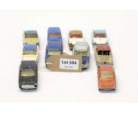 Manufacturer  - Corgi | Description - 10 x Assorted Loose Car Models | Stock Code - N/A | Notes - No Boxes| Scale -  | Certif