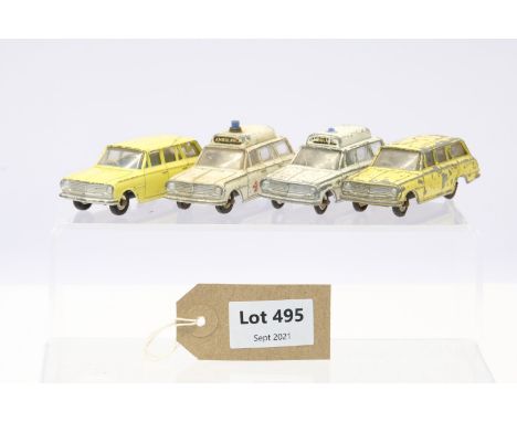 Manufacturer  - Dinky | Description - 4 x Vauxhall Victor Estate | Stock Code - N/A | Notes - No Boxes| Scale -  | Certificat