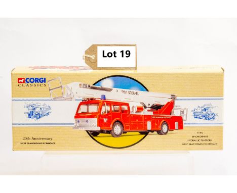 Manufacturer  - Corgi | Description - Dennis Simon Hydrolic Platform - West Glamorgan Fire Brigad | Stock Code - 97392 | Note