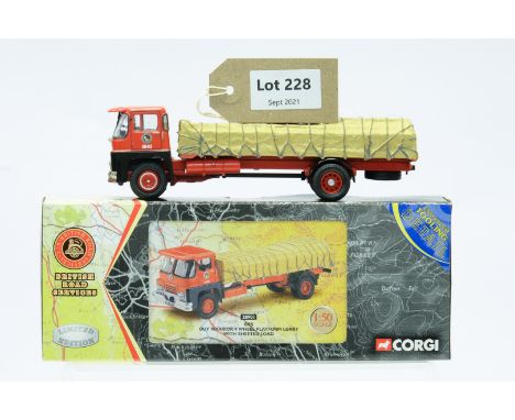 Manufacturer  - Corgi | Description - Guy Warrior 4 Wheel Platform Lorry With Sheeted Load - BRS | Stock Code - 28901 | Notes