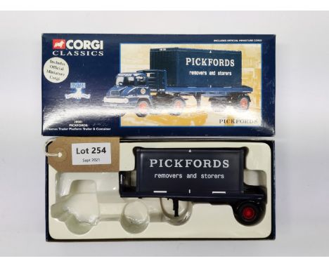 Manufacturer  - Corgi | Description - Thames Trader Platform Trailer &amp; Container - Pickfords | Stock Code - 30501 | Notes