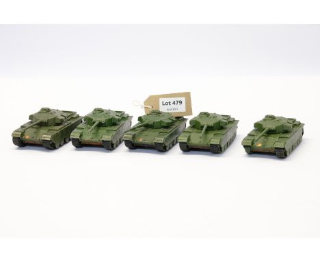 Manufacturer  - Dinky | Description - 5 x Centurion Tank | Stock Code - 651 | Notes - No Boxes| Scale -  | Certificate - No