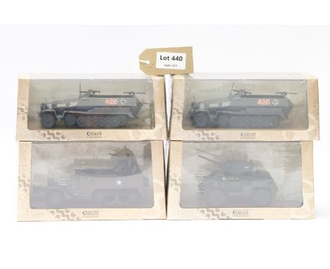 Manufacturer  - Atlas | Description - 4 Boxes Assorted WW2 Military Vehicles  | Stock Code - N/A | Notes - None| Scale - 1:43