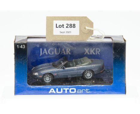 Manufacturer  - Autoart | Description - Jaguar XKR Cabrio Titanium Grey | Stock Code - 53702 | Notes - None| Scale - 1:43 | C