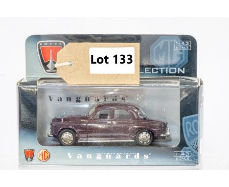 Manufacturer  - Lledo Vanguards | Description - Rover P4 - Burgundy | Stock Code - VA01900 | Notes - MG Rover Collection| Sca