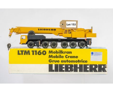 Manufacturer  - Conrad | Description - Liebherr LTM1160 Mobile Crane | Stock Code - 2082 | Notes - None| Scale - 1:50 | Certi